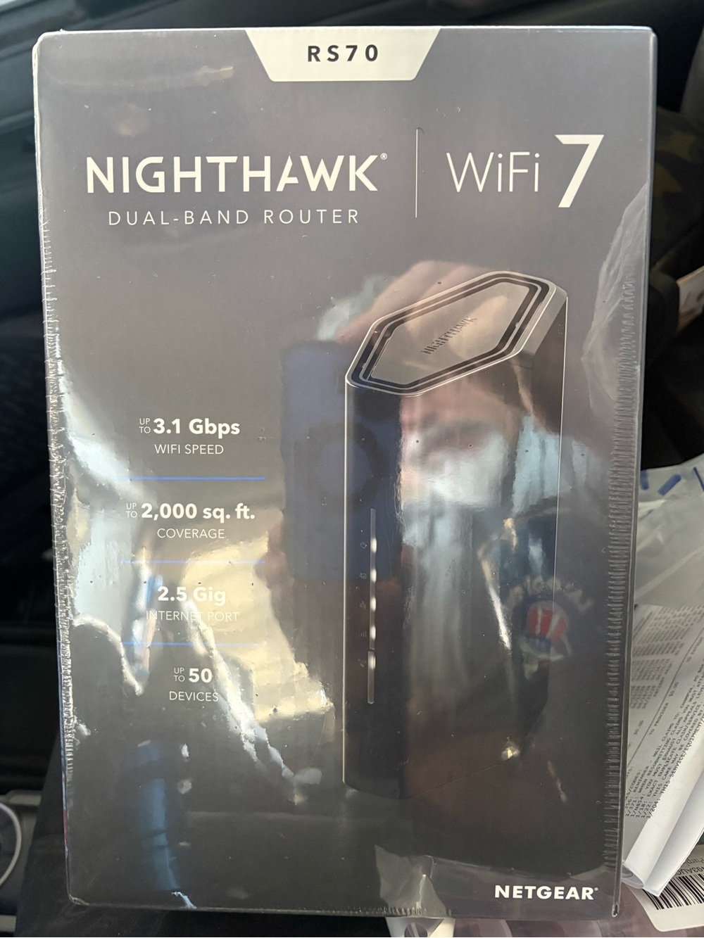 NETGEAR Nighthawk RS70 WiFi 7 Dual-Band Router - Black